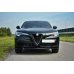 Накладка сплиттер на передний бампер Вар2 на Alfa Romeo Stelvio